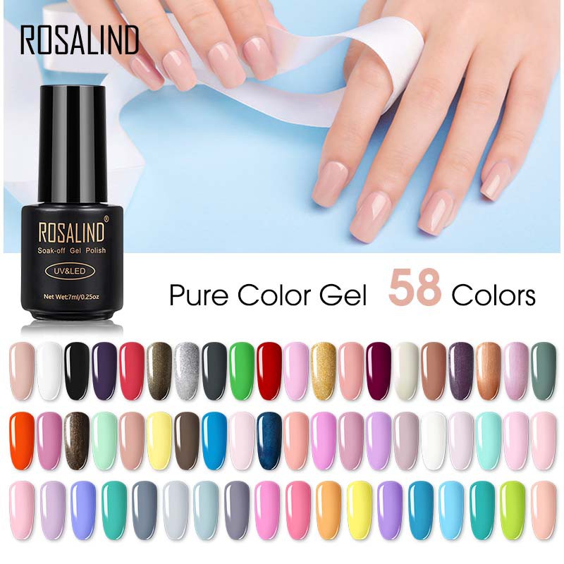 Gel sơn móng tay Rosalind 7ml 58 màu hợp thời trang
