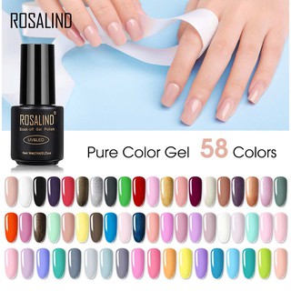 [Hàng mới về] Gel sơn móng tay Rosalind 7ml 58 màu hợp thời trang
