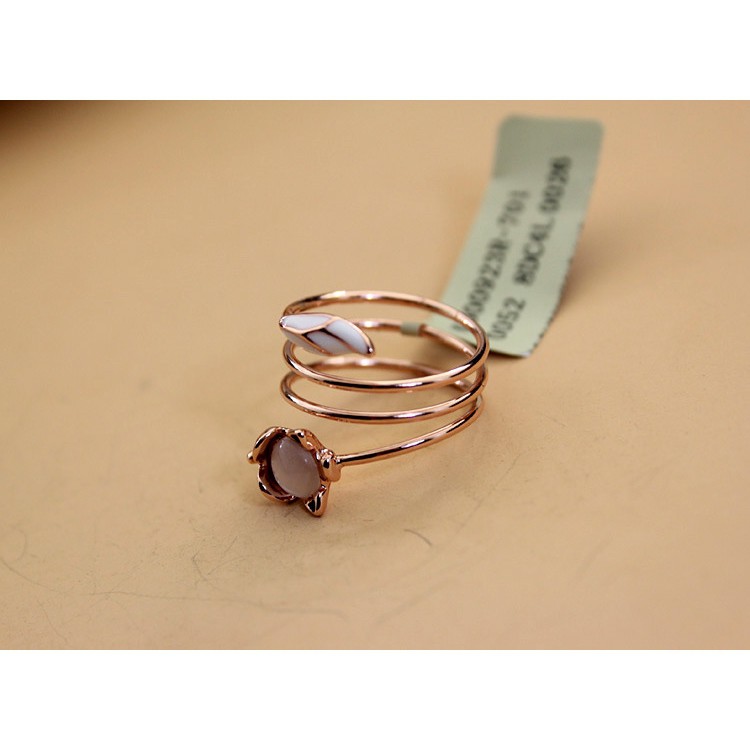 Nhẫn đeo tay bằng kim loại đính đá thời trang Hàn Quốc cho nữ