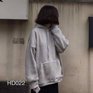 HD022 - ÁO HOODIE BASIC MÀU XÁM HARA