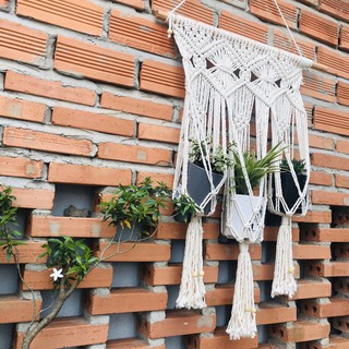 Dây treo chậu cây Macrame - 3 chậu