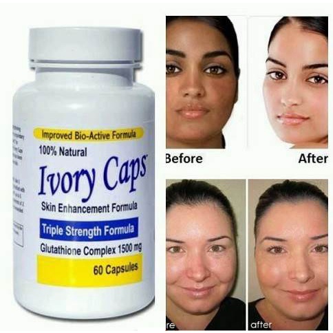 Viên Uống Trắng Da Ivory Caps Glutathione Hộp 60 Viên của Mỹ