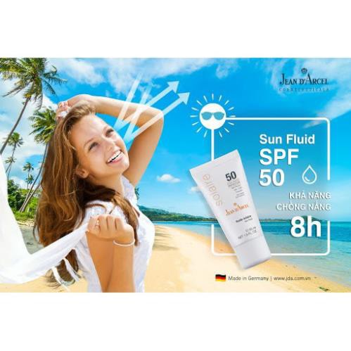 [HÀNG CÔNG TY] Sữa chống nắng toàn thân Jean D'Arcel Sun Fluid SPF50 50ml cho da dầu, da khô, da mụn, da nhạy cảm