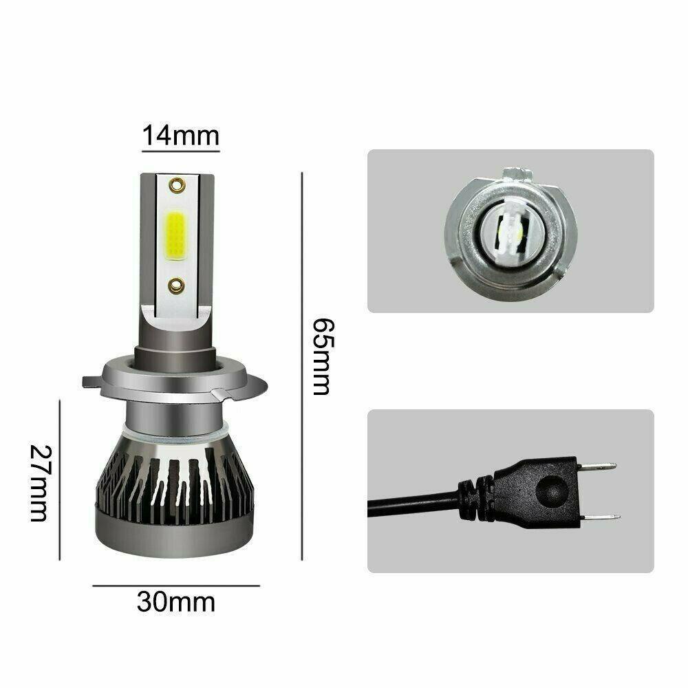 MYRONGVN Đèn Pha LED H7 200W / 20000LM Ánh Sáng Cao / Thấp Chất Lượng Cao