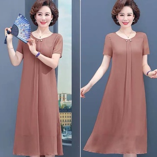 đầm suông trung niên cao cấp hai lớp LL01-0820