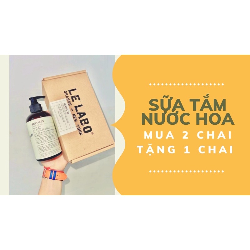 SỮA TẮM NƯỚC HOA LE LABO SANTAL33 chai 300ml