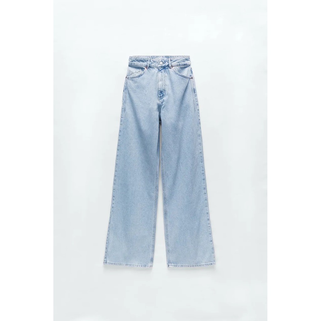 QUẦN JEANS BÒ Z1975 NỮ CẠP CAO ỐNG RỘNG - 6147/152