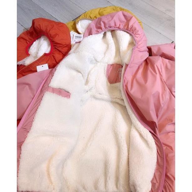 Áo gió NỮ trơn LÓT LÔNG CỪU siêu ấm cho ngày đại hàn