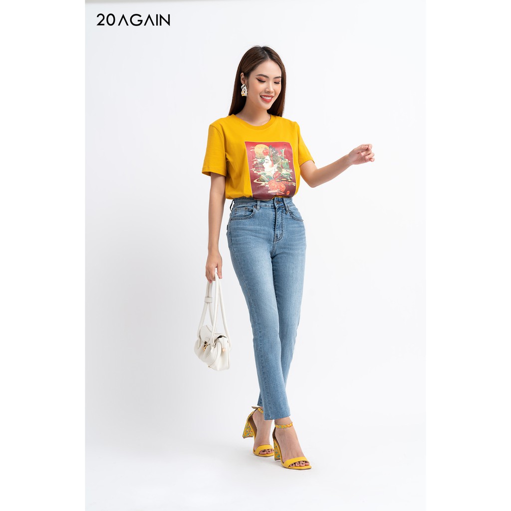 [Mã FAMALLT5 giảm 15% đơn 150k] Quần jean dài loe vẩy tua rua gấu - QFA0061 - 20 Again