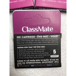 Vỉ 5 ống mực Tím bút máy CLASSMATE CL-IC101