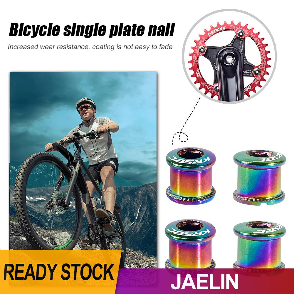 Set 4 bu lông gắn đĩa xích xe đạp leo núi MTB