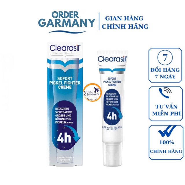 Kem Clearasil Sofort Pickel Fighter Creme hàng Đức