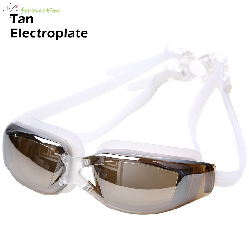 #kính# Swimming Goggles Anti-fog Anti-UV Clear Vision Flat Swimming Glasses for Summer Beach