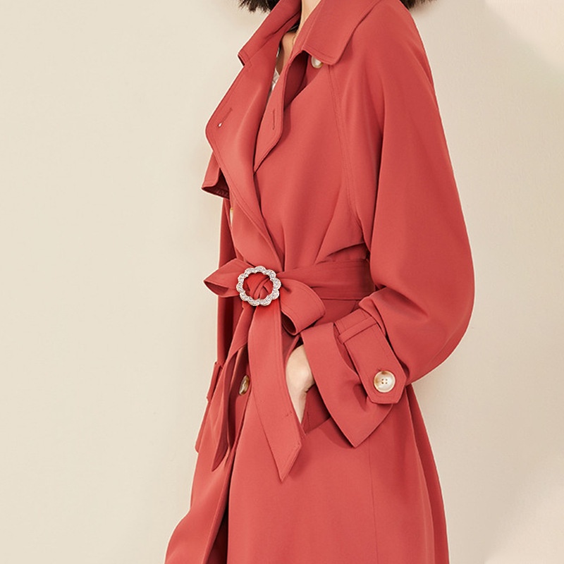 Khóa Kẹp Khăn Choàng Đa Năng Bằng Lụa Sáng Tạo Trang Trí Phong Cách Hàn Quốc Cho Nữ