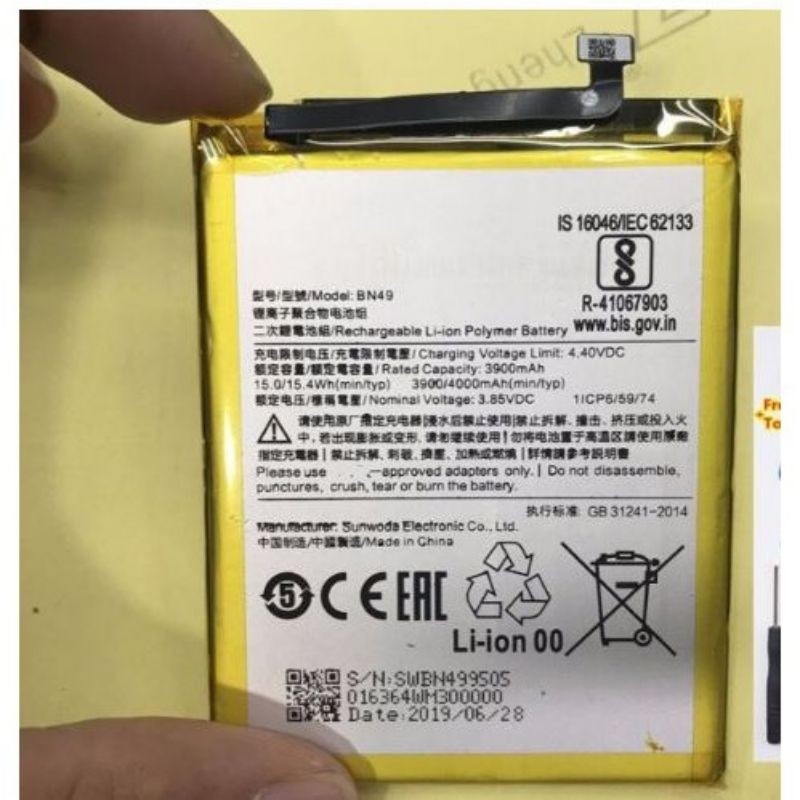 pin xịn cho Xiaomi Redmi 7A dung lượng 4000mAh