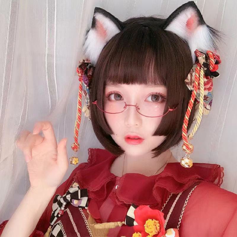 Bộ Tóc Giả Ngắn Phong Cách Lolita Nhật Bản Cho Nữ