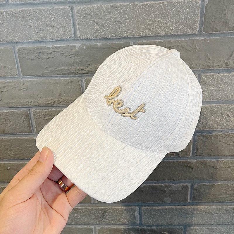 Mũ lưỡi trai unisex thêu chữ thời trang phong cách Hàn Quốc LERT