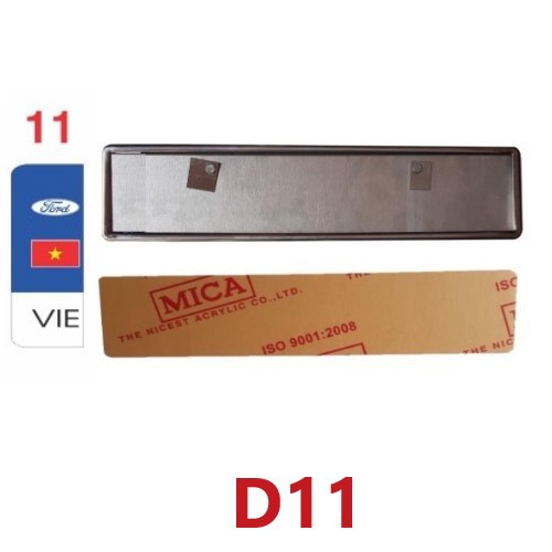 KHUNG BIỂN SỐ DÀI BẰNG INOX  CÓ NHIỀU MẪU CỜ DÀNH CHO XE Ô TÔ MẪU 1-27