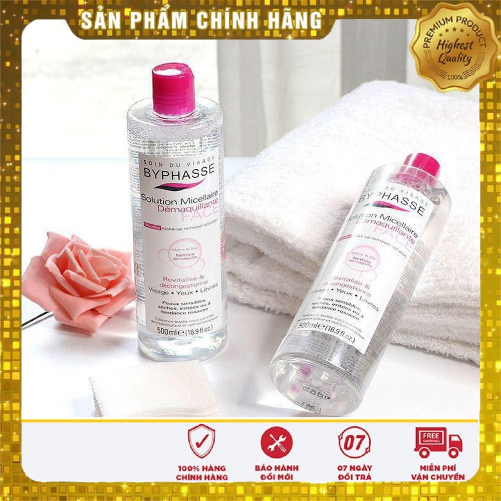 Nước tẩy trang Byphasse 500ml . Mẫu mới 2021