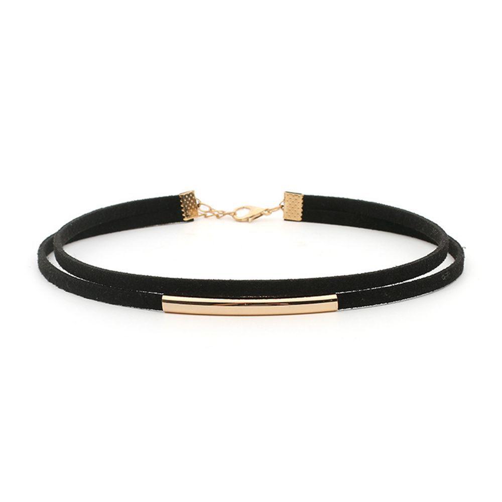Dây Chuyền Choker Màu Đen Phong Cách Harajuku Thời Trang Cho Nam Và Nữ