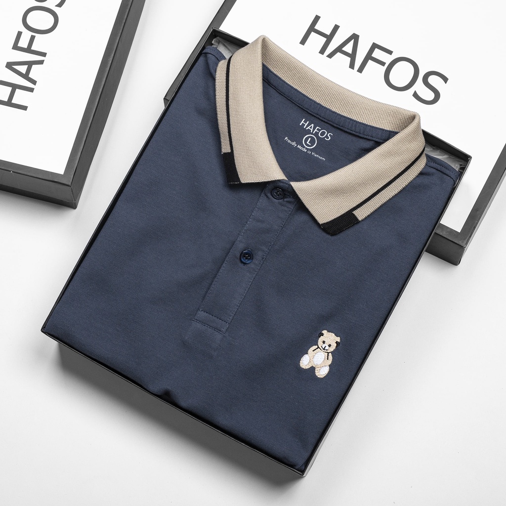 Áo Thun Polo Nam cổ bẻ TD xanh vải Cá Sấu Cotton cao cấp sang trọng – HAFOS