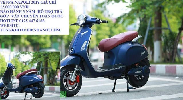 Xe máy điện vespa napoli 2018 đủ màu bảo hành 3 năm