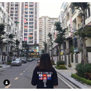 🌟 Áo Thun Tay Lỡ Cờ WordWide
