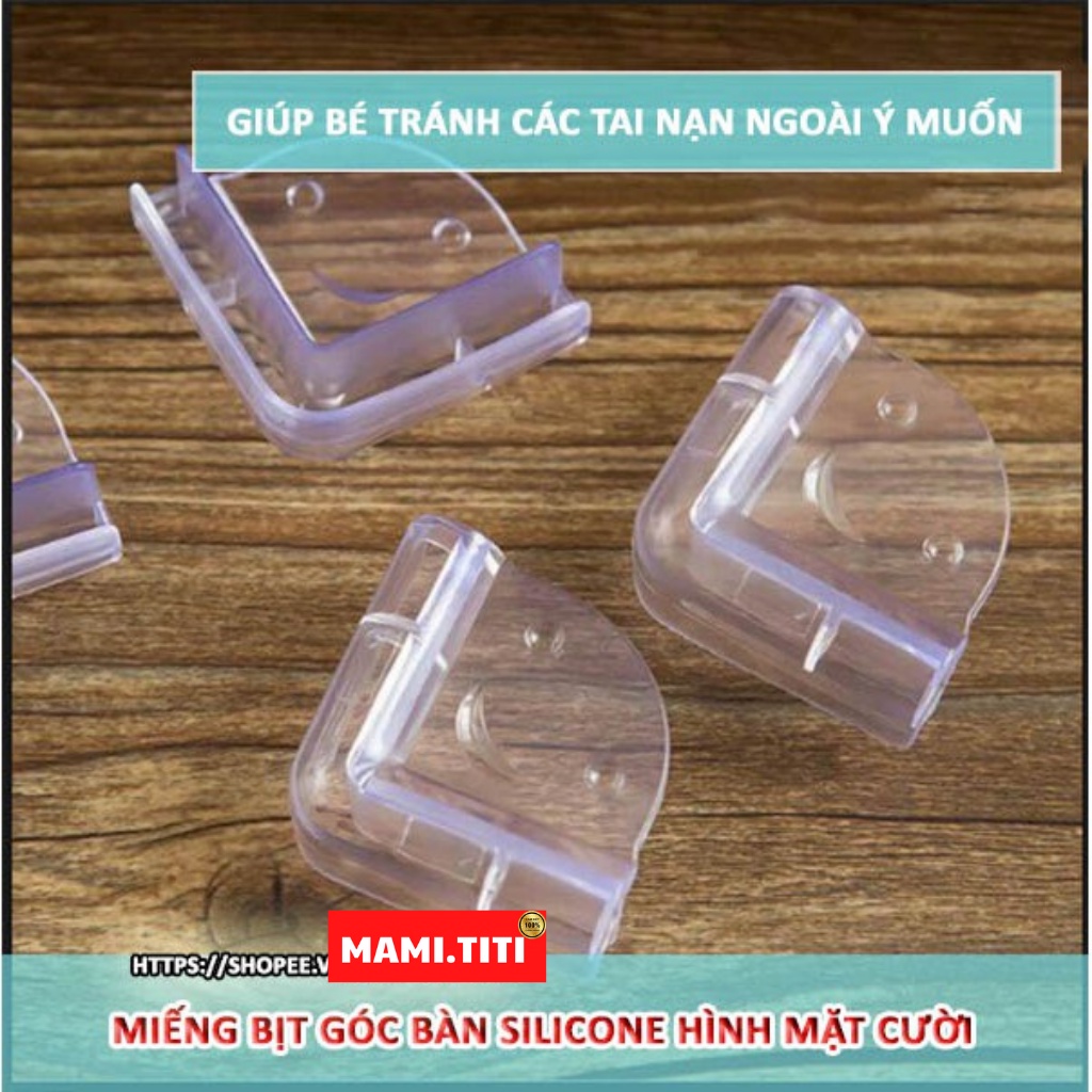 Bọc cạnh bàn, BỊT CẠNH BÀN SILICON CHỐNG VA ĐẬP BẢO VỀ AN TOÀN CHO BÉ