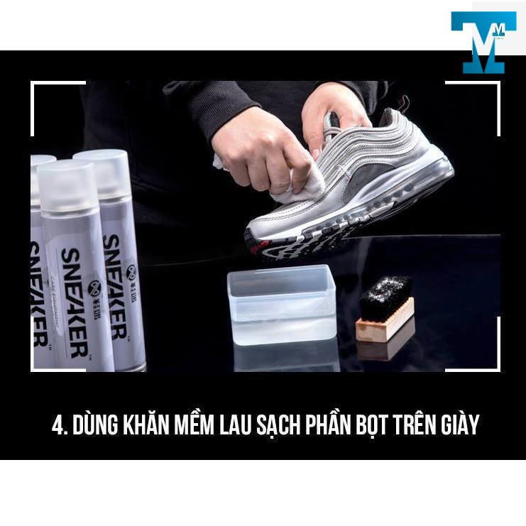 Chai Xịt Vệ Sinh Giày Bình Xịt Bọt Tuyết Tẩy Trắng Sneaker Cao Cấp FIIAGO Chuẩn & Chất