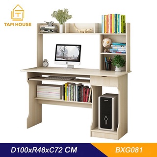 Bàn làm việc Tâm House kèm kệ sách kiểu dáng sang trọng - B81