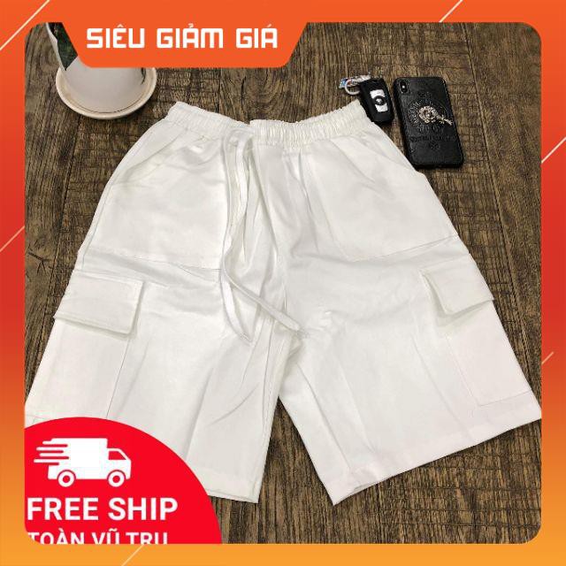 Quần short túi Hộp Nam Nữ Unisex