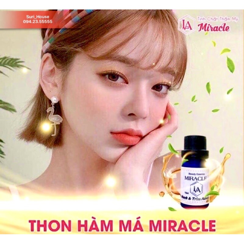 Tinh chất thu xương hàm má Miracle - Pháp, hiệu quả chỉ sau 14 ngày