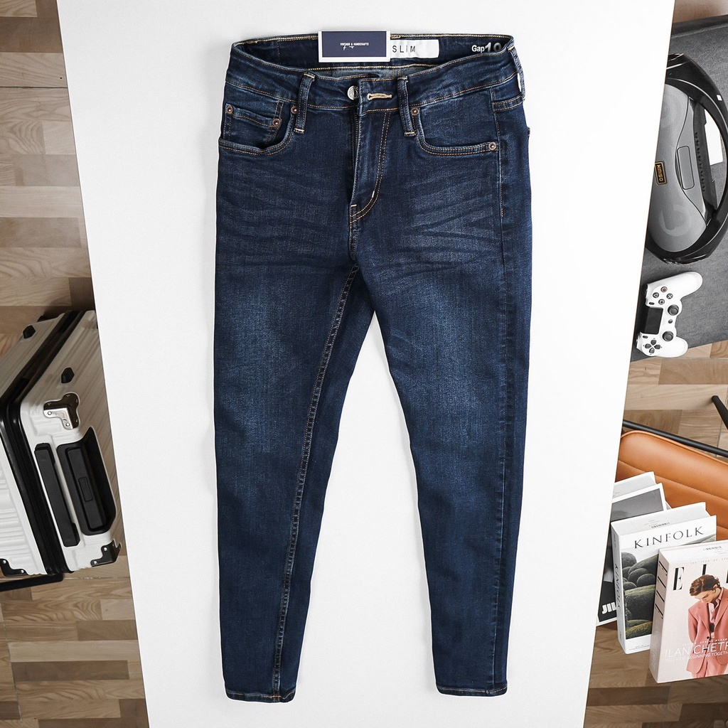 Quần jean nam xuất dư thành phẩm DÁNG SKINNY ÔM trẻ trung, chất vải mềm co giãn , Quần bò nam ôm nhẹ bigsize
