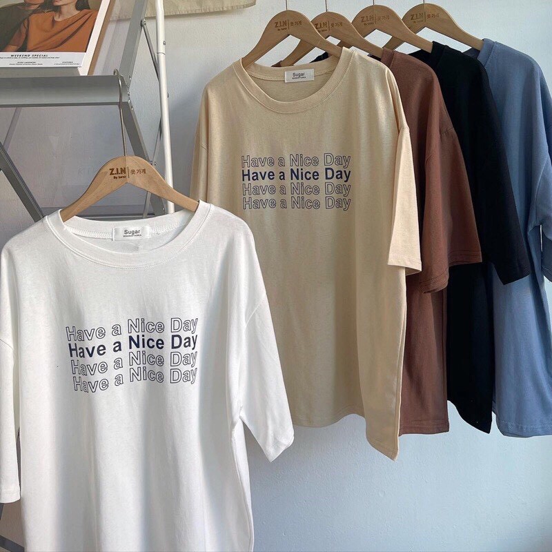 Áo phông Have a nice day form rộng 2T UNISEX P2 | BigBuy360 - bigbuy360.vn