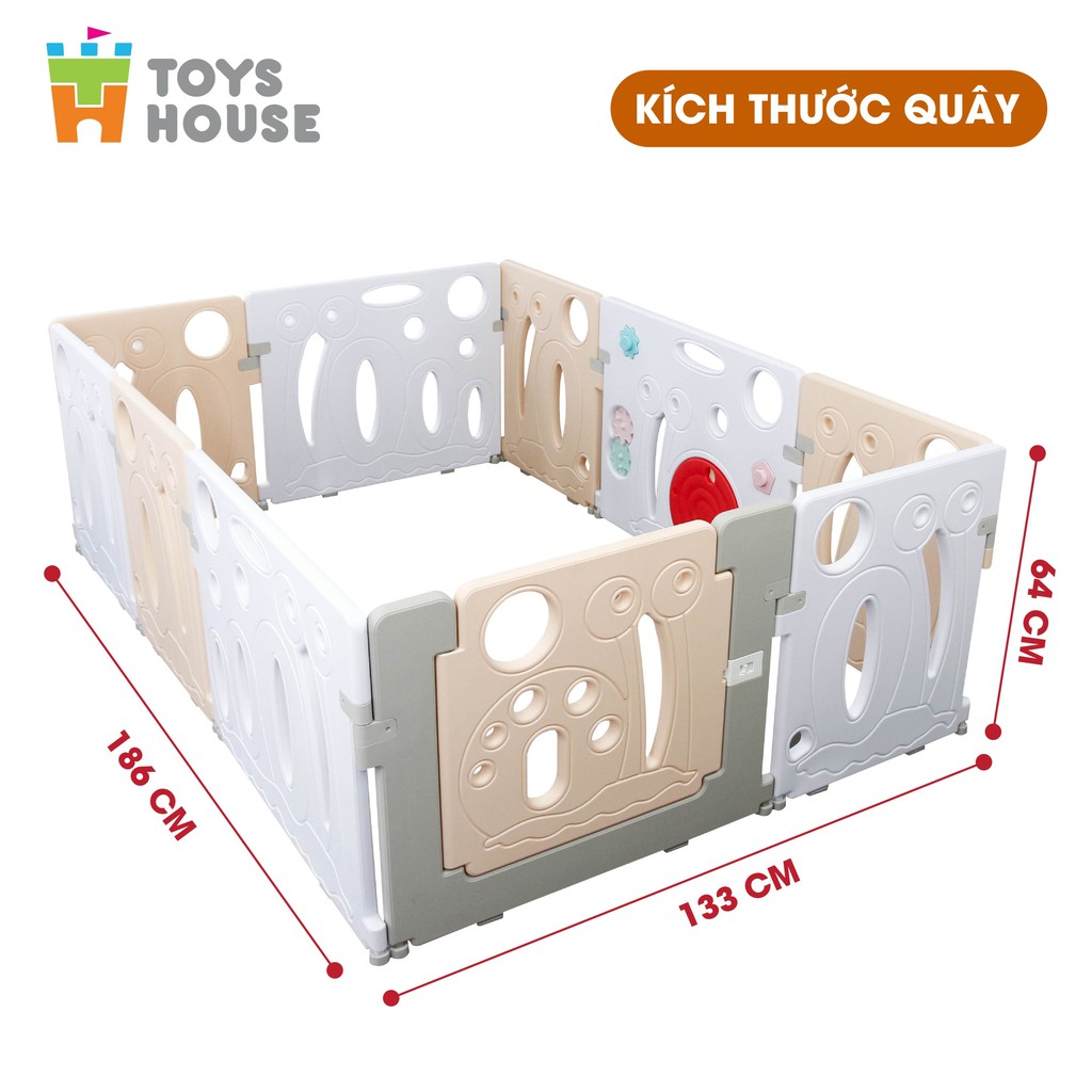 Quây bóng nhà banh cho bé hình ốc sên xinh xắn Toys House 9005 - đồ chơi vận động trong nhà cho bé tiêu chuẩn Châu Âu