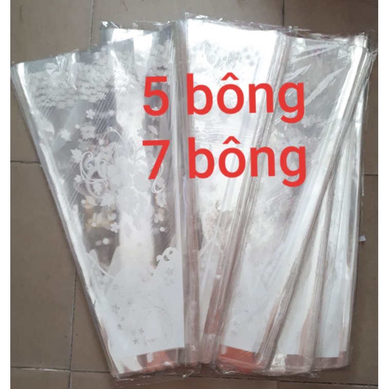 Túi kiếng dựng hoa 5 bông/ 7 bông