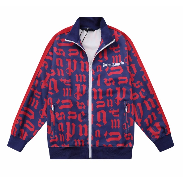 Palm angels Áo khoác dây kéo thường nam và nữ mới