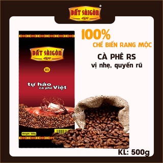 Cà phê rang xay nguyên chất rs, cà phê pha phin gói 500g - cafe đất sài gòn