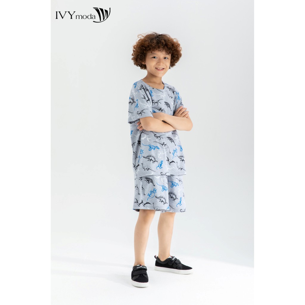 Áo thun (kèm quần) họa tiết động vật IVY moda MS 57K1349