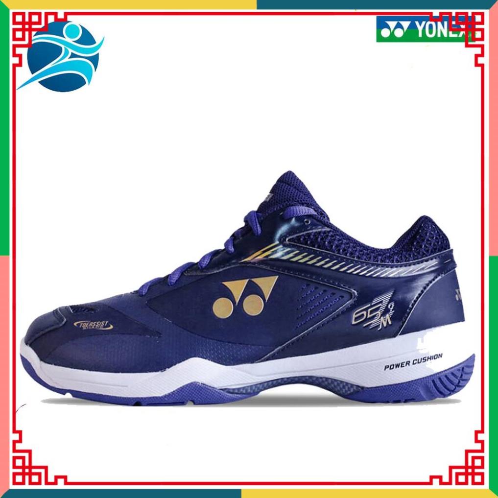 Giày thể thao cầu lông YONEX màu xanh sẫm dành cho nam, đế đàn hồi, chơi được sân bê tông, chống lật cổ chân