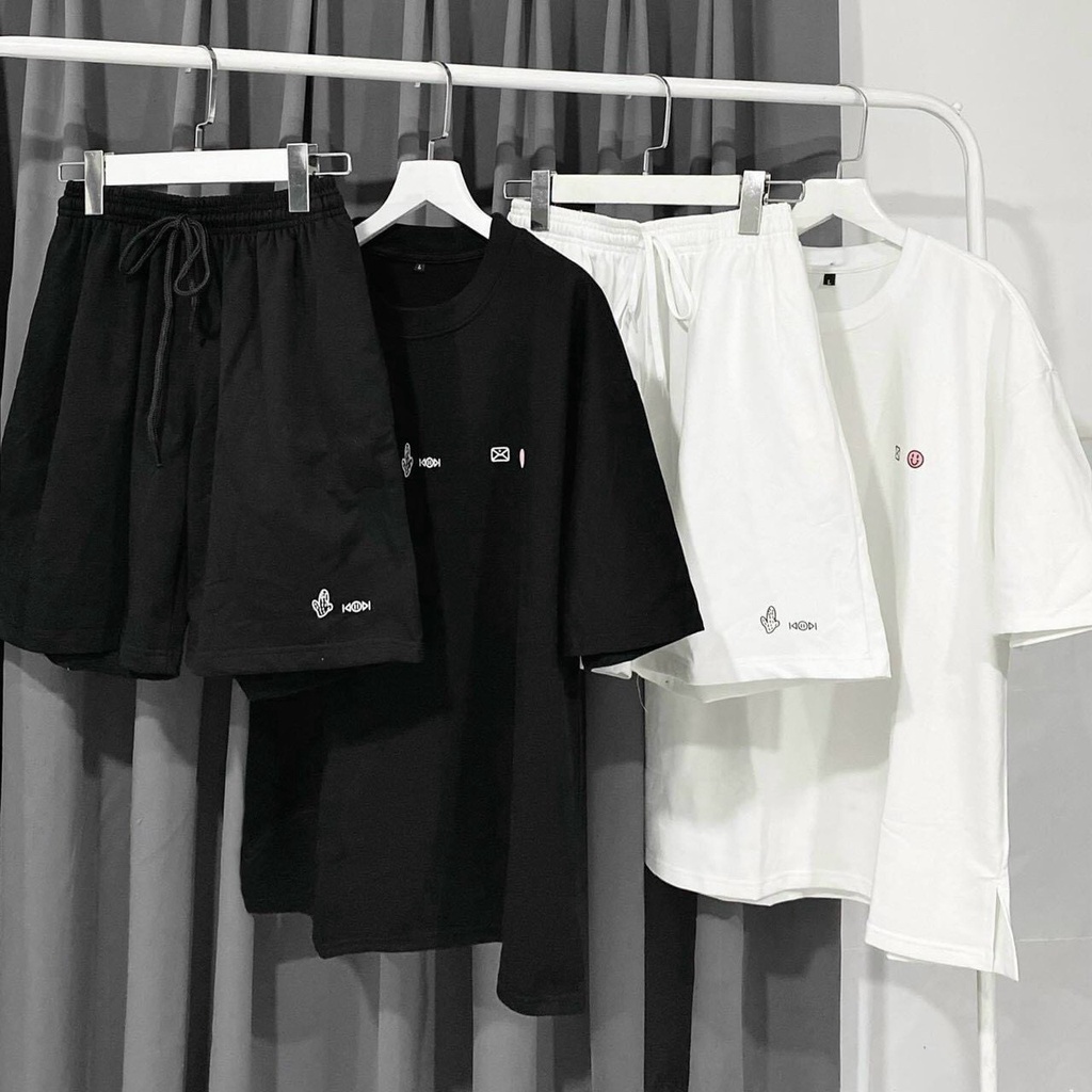 Bộ mặc nhà in họa tiết đơn giản Free size 45- 68Kg chất thun cotton co giãn dày mịn thoáng mát