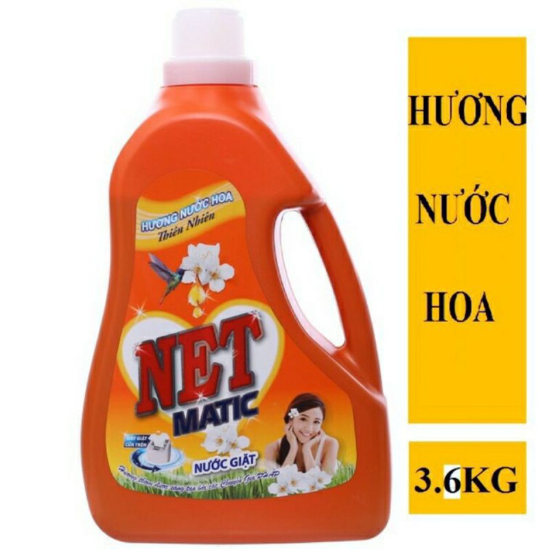 Nước  giặt  Net hương  nước  hoa 3,6kg