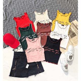 Áo tanktop chữ