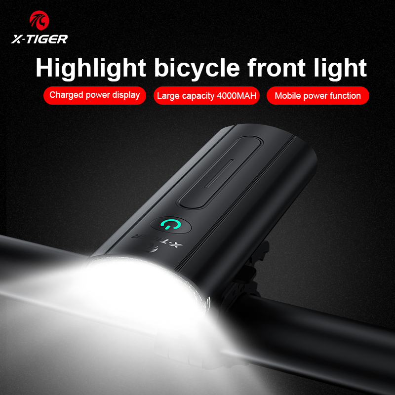 Đèn LED X-TIGER Gắn Xe Đạp MTB Có Cổng USB Có Thể Sạc Lại
