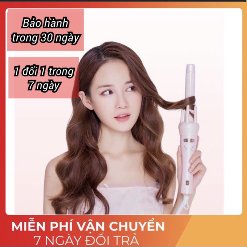 [𝐵𝑎̉𝑜 𝐻𝑎̉𝑛ℎ 1 Đ𝑜̂̉𝑖 1] MÁY UỐN TÓC XOĂN XOAY TỰ ĐỘNG 360 - uốn xoăn sóng, uốn cụp