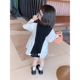 Váy cotton dài tay phối sơ mi siêu xinh(kèm ảnh thật và video)