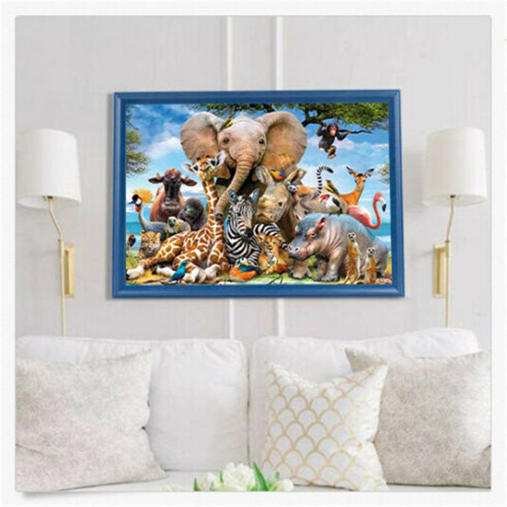 [Mapde] 1000 Pieces Kids Animal Paper Puzzle Children Disassemble Puzzle Toy Room Decorative Educational Toy