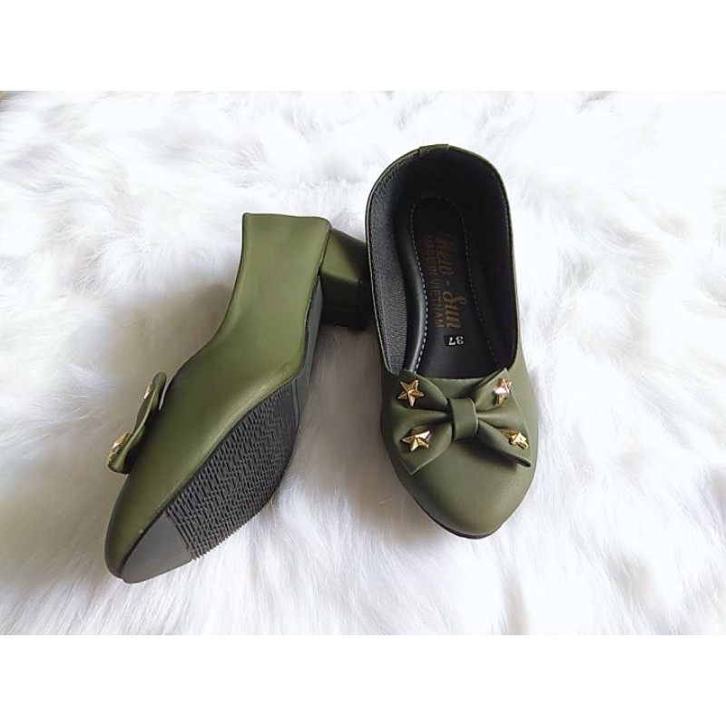 [THANH LÝ] Giày búp bê 3 phân kết nơ sao