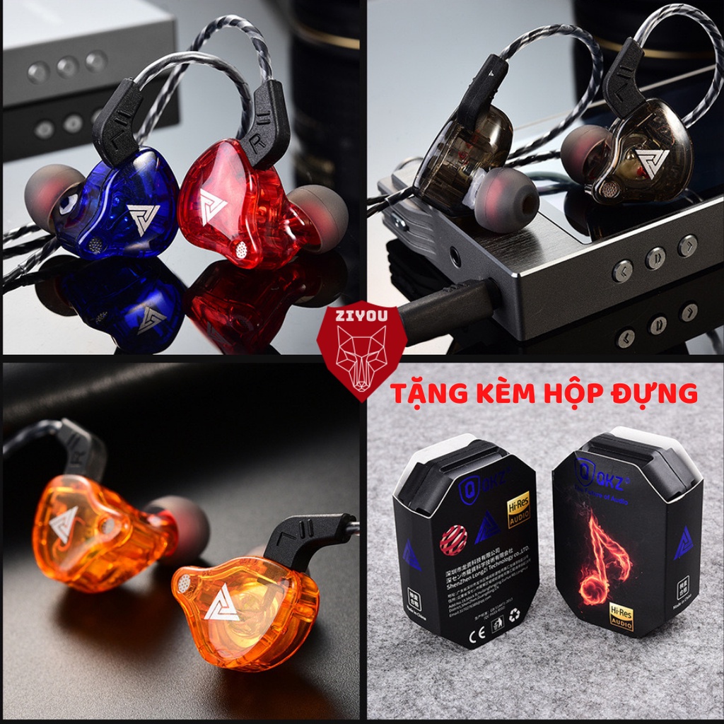 Tai nghe có dây nghe nhạc chơi game ZIYOU AK6 PRO 2023 chống ồn cực tốt, Bass cực đã, âm thanh đỉnh cao, chống rối