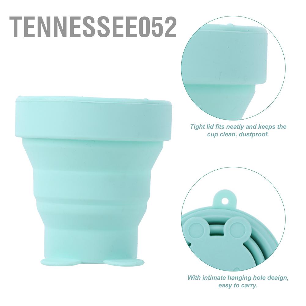 Tennessee052 Portable Folding Silicone Water Cup Telescopic Mug Drinkware for Outdoor Travel